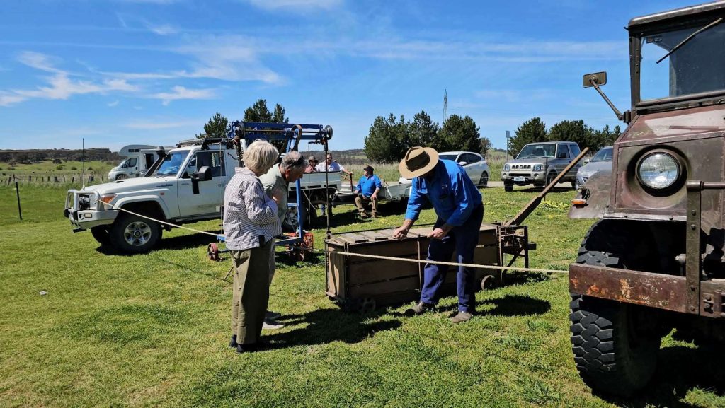 Yass Antique Farm Machinery Club demonstration at the Bush Reunion