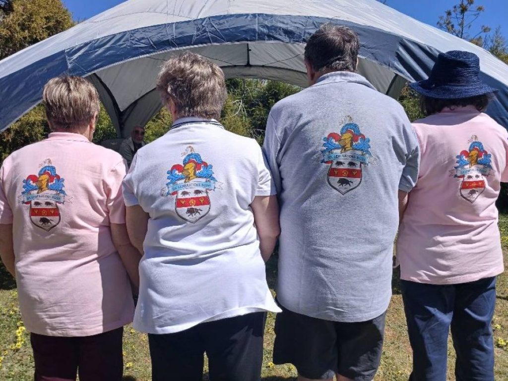 Shirts with Bush Family logo for the Bush Reunion